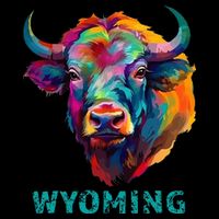 Wyoming American Bison Lover Buffalo For Men Women Souvenir 16 in Basic Backpack