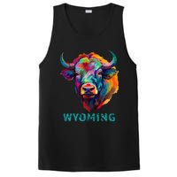 Wyoming American Bison Lover Buffalo For Men Women Souvenir PosiCharge Competitor Tank