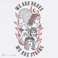 We Are Brave We Are Strong Female Cool Comfort Performance Bucket Hat