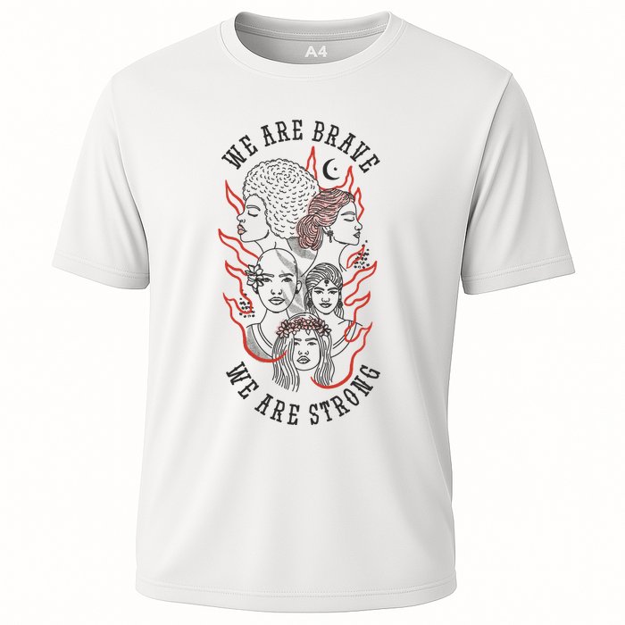 We Are Brave We Are Strong Female Performance Shirt
