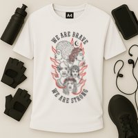 We Are Brave We Are Strong Female Performance Shirt