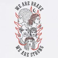 We Are Brave We Are Strong Female Performance Shirt