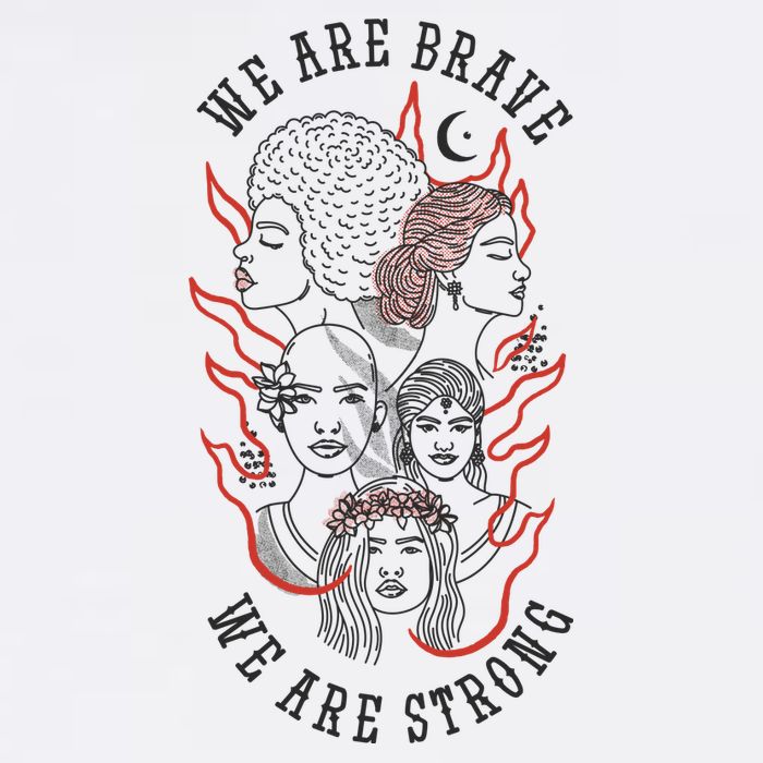 We Are Brave We Are Strong Female Performance Shirt
