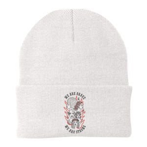 We Are Brave We Are Strong Female Knit Cap Winter Beanie