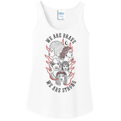 We Are Brave We Are Strong Female Ladies Essential Tank