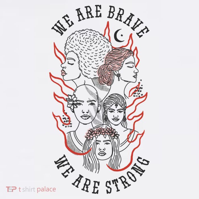 We Are Brave We Are Strong Female Flatbill Hat