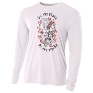 We Are Brave We Are Strong Female Cooling Performance Long Sleeve Crew