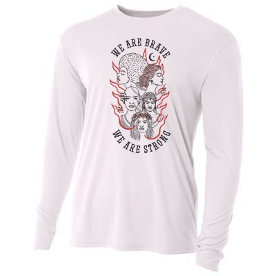 We Are Brave We Are Strong Female Cooling Performance Long Sleeve Crew