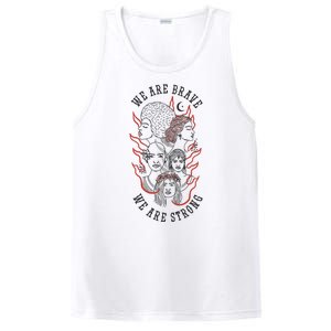 We Are Brave We Are Strong Female PosiCharge Competitor Tank