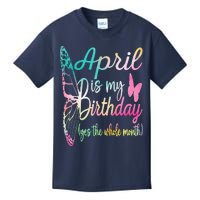 Women April Birthday April Is My Birthday Kids T-Shirt