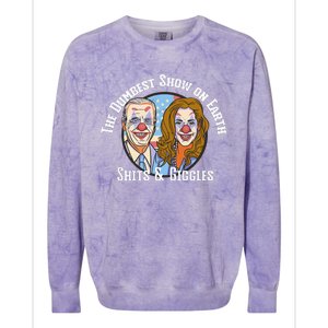 Weekend at Bidens Circus Trump Trump in Trump Time Colorblast Crewneck Sweatshirt