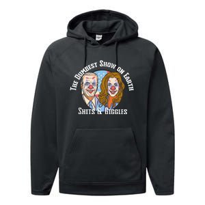 Weekend at Bidens Circus Trump Trump in Trump Time Performance Fleece Hoodie