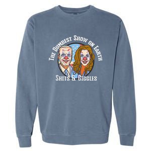 Weekend at Bidens Circus Trump Trump in Trump Time Garment-Dyed Sweatshirt