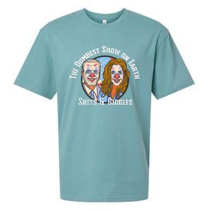 Weekend at Bidens Circus Trump Trump in Trump Time Sueded Cloud Jersey T-Shirt