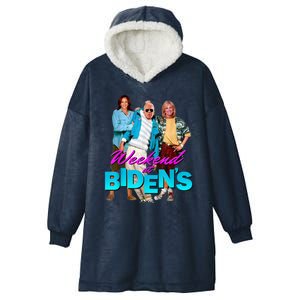 Weekend At Biden's Funny Hooded Wearable Blanket