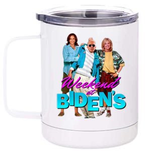 Weekend At Biden's Funny 12 oz Stainless Steel Tumbler Cup