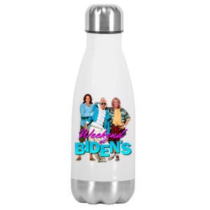 Weekend At Biden's Funny Stainless Steel Insulated Water Bottle