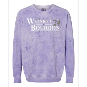 Whiskey And Bourbon 2024 Funny Election Colorblast Crewneck Sweatshirt