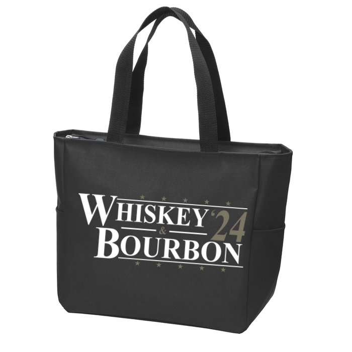 Whiskey And Bourbon 2024 Funny Election Zip Tote Bag