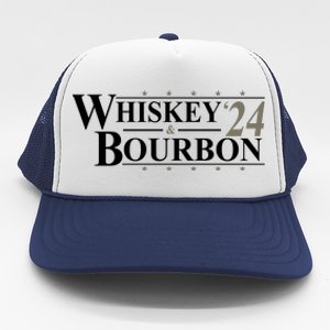 Whiskey And Bourbon 2024 Funny Election Trucker Hat