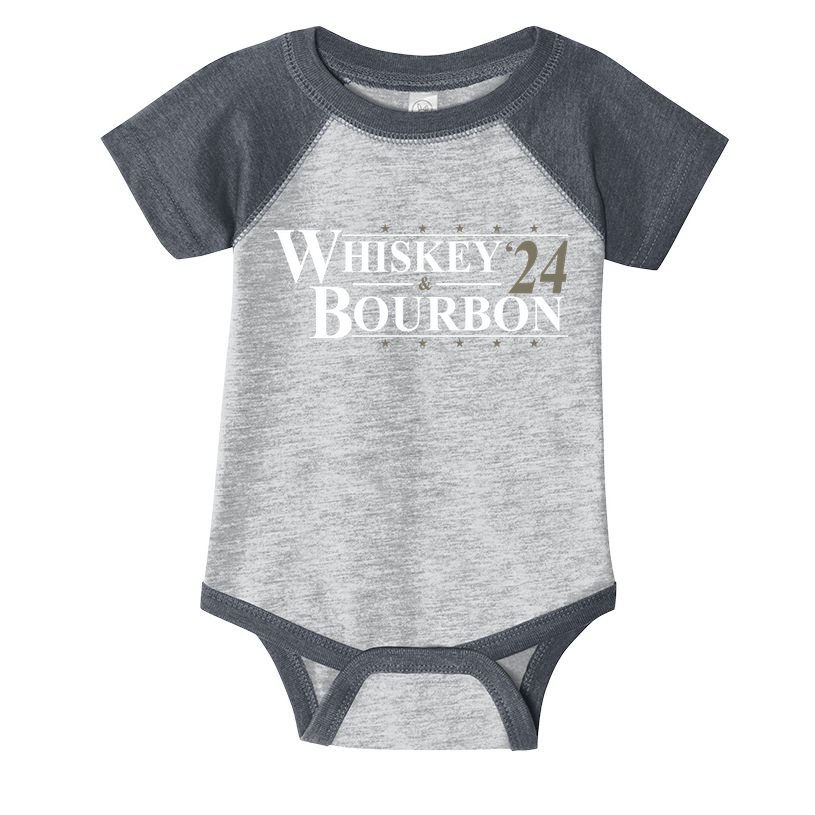 Whiskey And Bourbon 2024 Funny Election Infant Baby Jersey Bodysuit