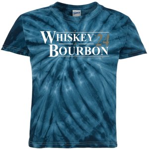 Whiskey And Bourbon 2024 Funny Election Kids Tie-Dye T-Shirt