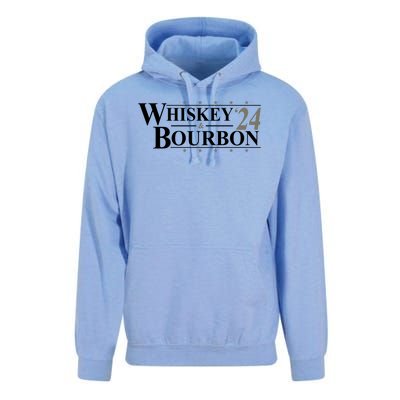 Whiskey And Bourbon 2024 Funny Election Unisex Surf Hoodie