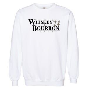 Whiskey And Bourbon 2024 Funny Election Garment-Dyed Sweatshirt