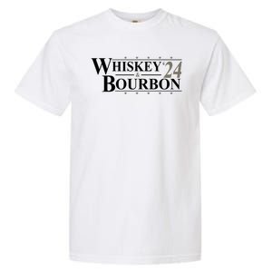 Whiskey And Bourbon 2024 Funny Election Garment-Dyed Heavyweight T-Shirt