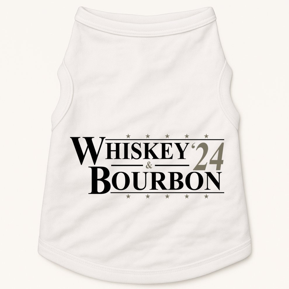 Whiskey And Bourbon 2024 Funny Election Doggie Tank