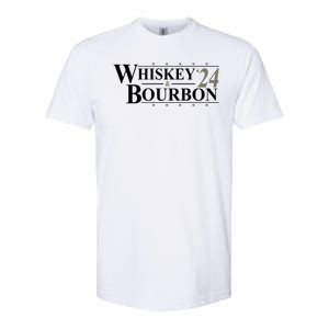 Whiskey And Bourbon 2024 Funny Election Softstyle CVC T-Shirt