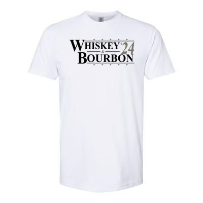 Whiskey And Bourbon 2024 Funny Election Softstyle® CVC T-Shirt