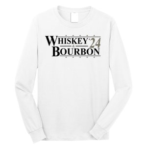 Whiskey And Bourbon 2024 Funny Election Long Sleeve Shirt