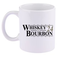 Whiskey And Bourbon 2024 Funny Election 11oz C Handle Ceramic Mug