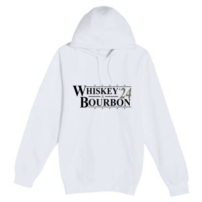 Whiskey And Bourbon 2024 Funny Election Premium Pullover Hoodie