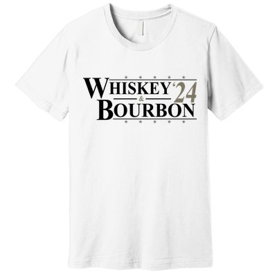 Whiskey And Bourbon 2024 Funny Election Premium T-Shirt