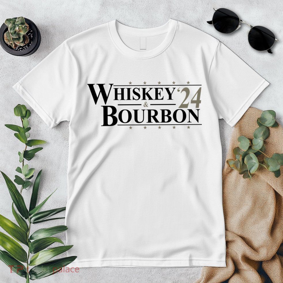 Whiskey And Bourbon 2024 Funny Election Premium T-Shirt
