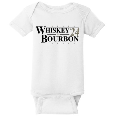 Whiskey And Bourbon 2024 Funny Election Baby Bodysuit