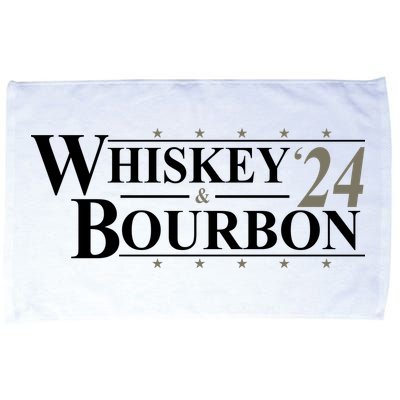 Whiskey And Bourbon 2024 Funny Election Microfiber Hand Towel
