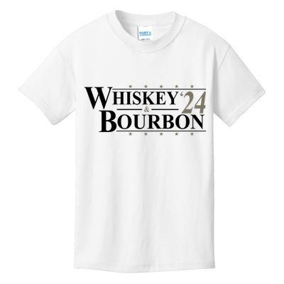Whiskey And Bourbon 2024 Funny Election Kids T-Shirt