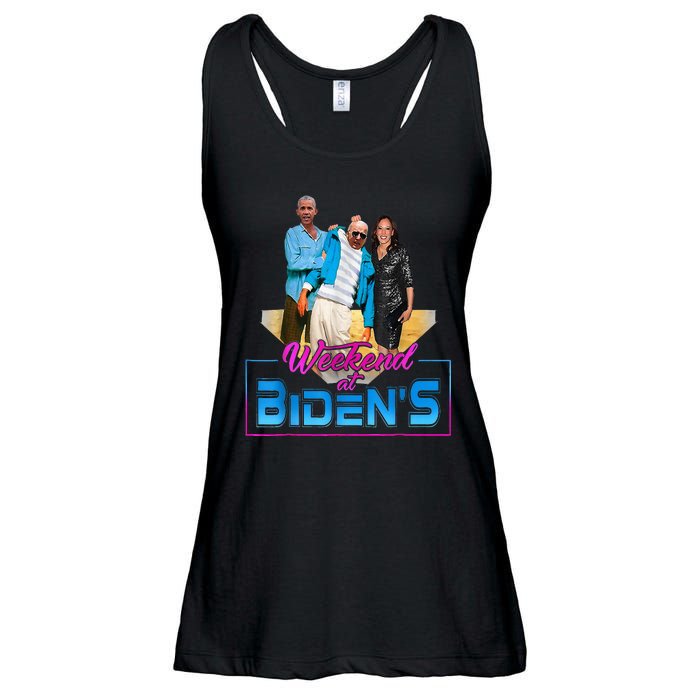 Weekend At Bidens Funny Anti Election 2024 Ladies Essential Flowy Tank