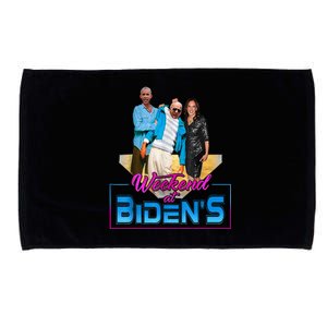 Weekend At Bidens Funny Anti Election 2024 Microfiber Hand Towel