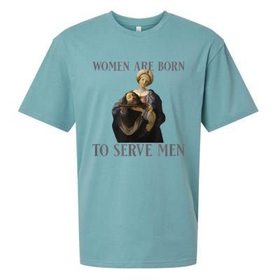 Women Are Born To Serve Man Christian Boss Girl Motivational Sueded Cloud Jersey T-Shirt