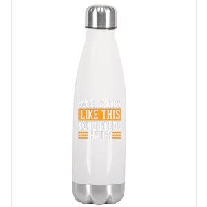 With A Body Like This Who Needs Hair Stainless Steel Insulated Water Bottle