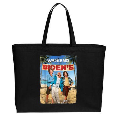 WEEKEND AT BIDEN'S Cotton Canvas Jumbo Tote