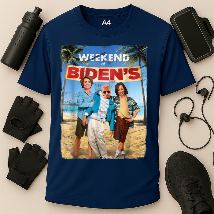 WEEKEND AT BIDEN'S Cooling Performance Crew T-Shirt