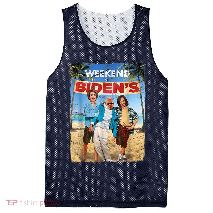 WEEKEND AT BIDEN'S Mesh Reversible Basketball Jersey Tank
