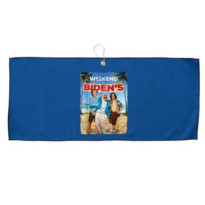 WEEKEND AT BIDEN'S Large Microfiber Waffle Golf Towel