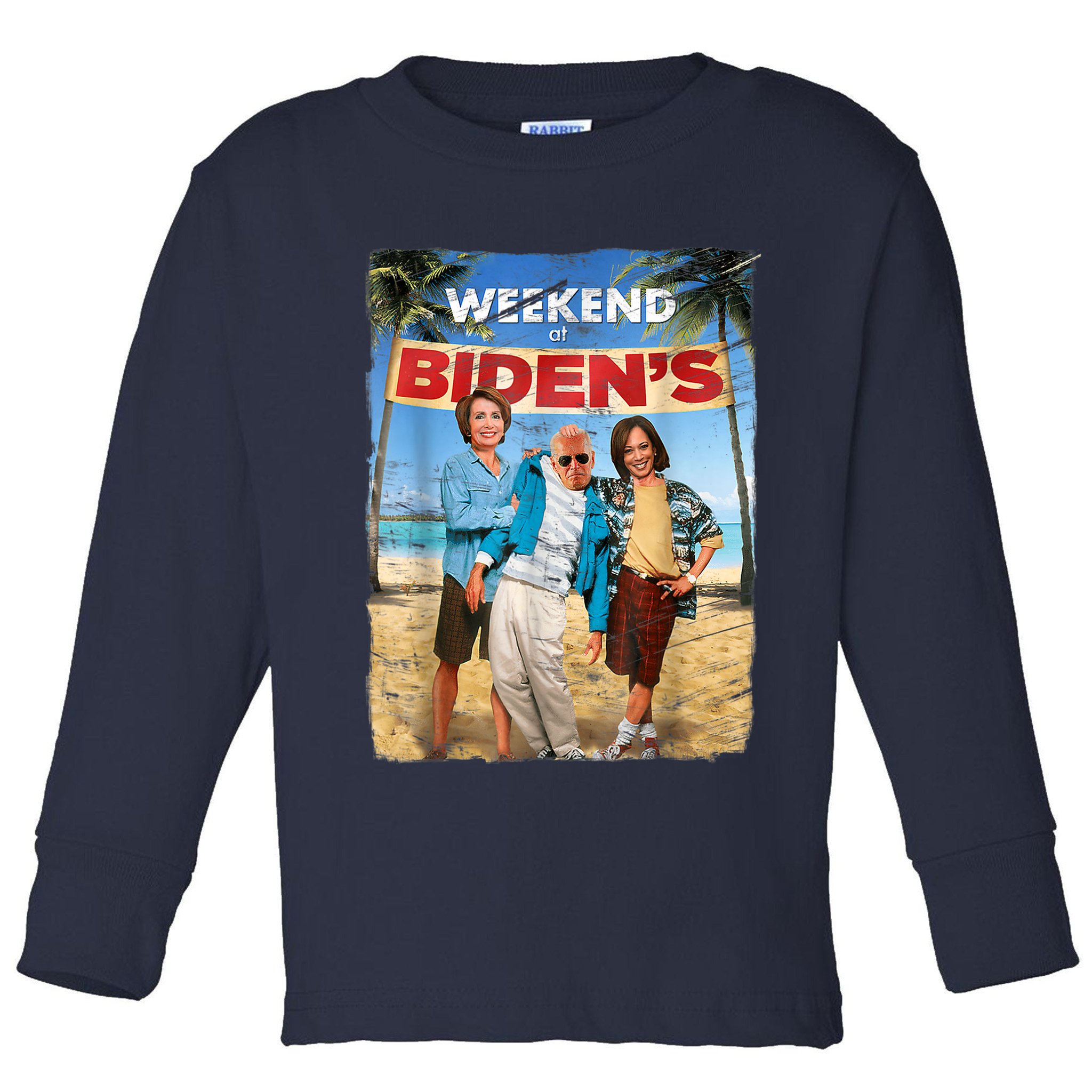WEEKEND AT BIDEN'S Toddler Long Sleeve Shirt