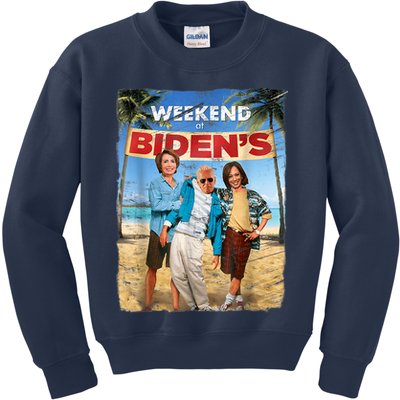 WEEKEND AT BIDEN'S Kids Sweatshirt